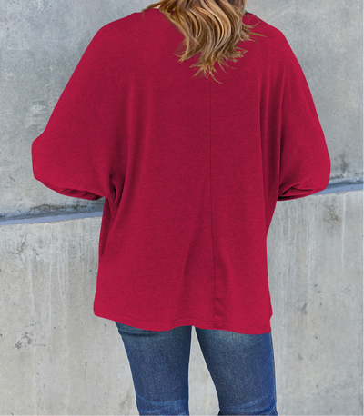 Online Exclusive: Double Take Full Size Round Neck Long Sleeve T-Shirt