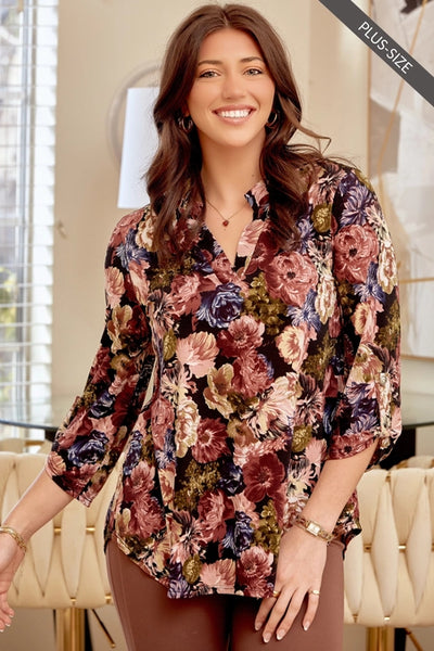 Lizzy Black Floral Print