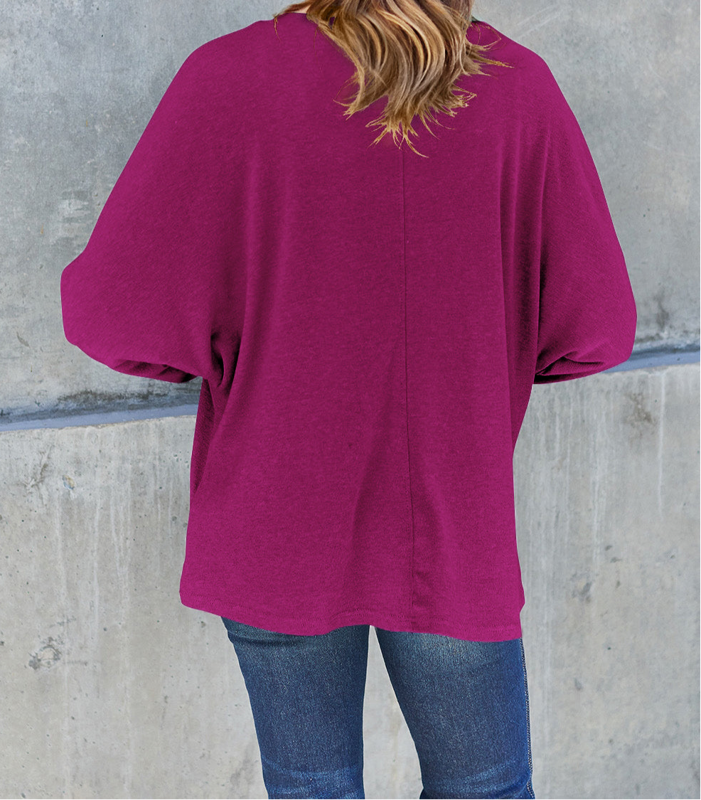 Online Exclusive: Double Take Full Size Round Neck Long Sleeve T-Shirt