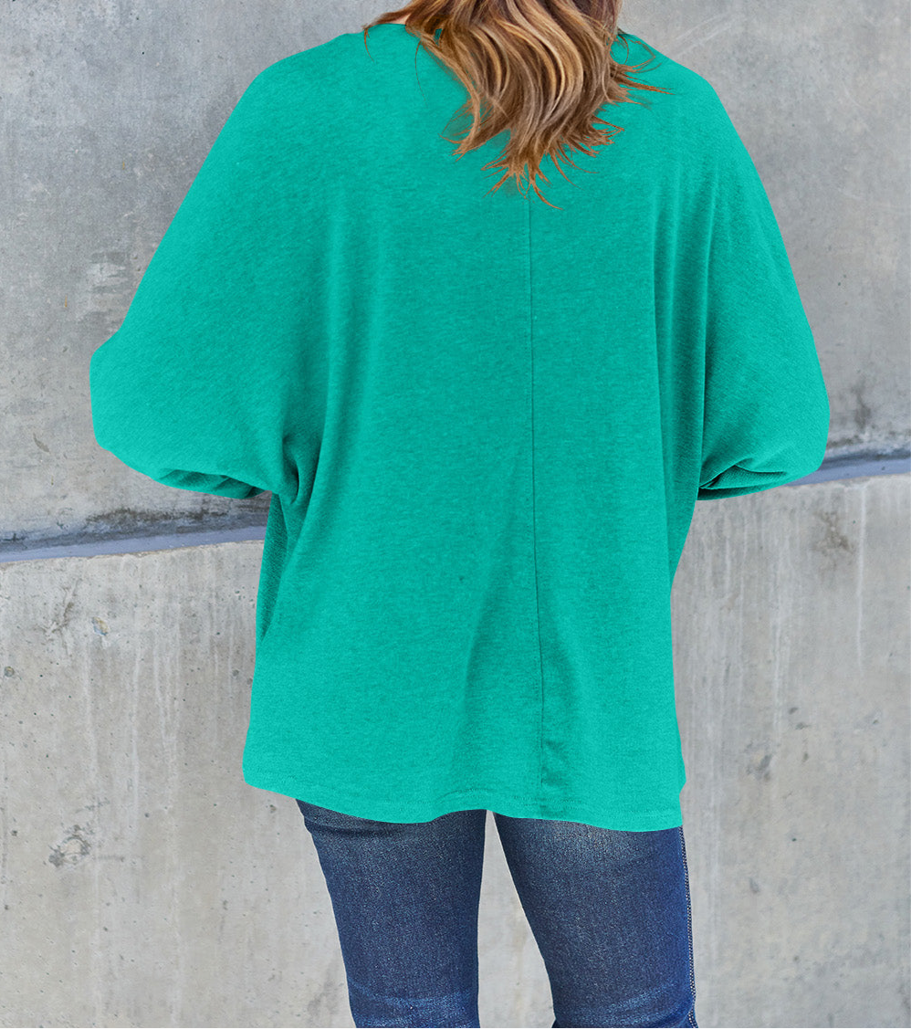 Online Exclusive: Double Take Full Size Round Neck Long Sleeve T-Shirt