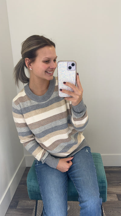 Striped Colorblock Sweater