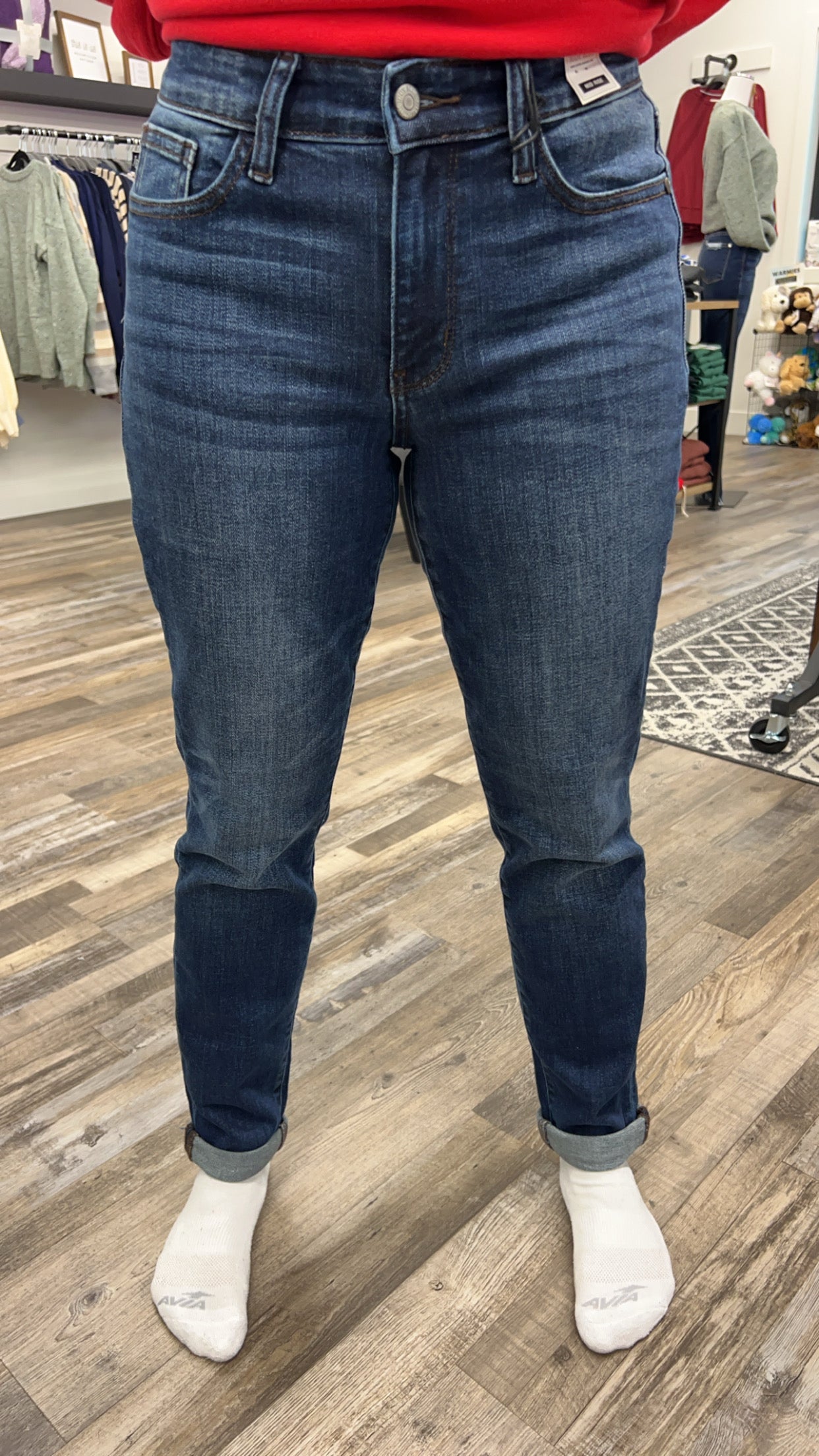 Judy Cuffed Slim Fit Jeans