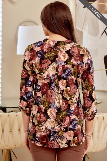 Lizzy Black Floral Print