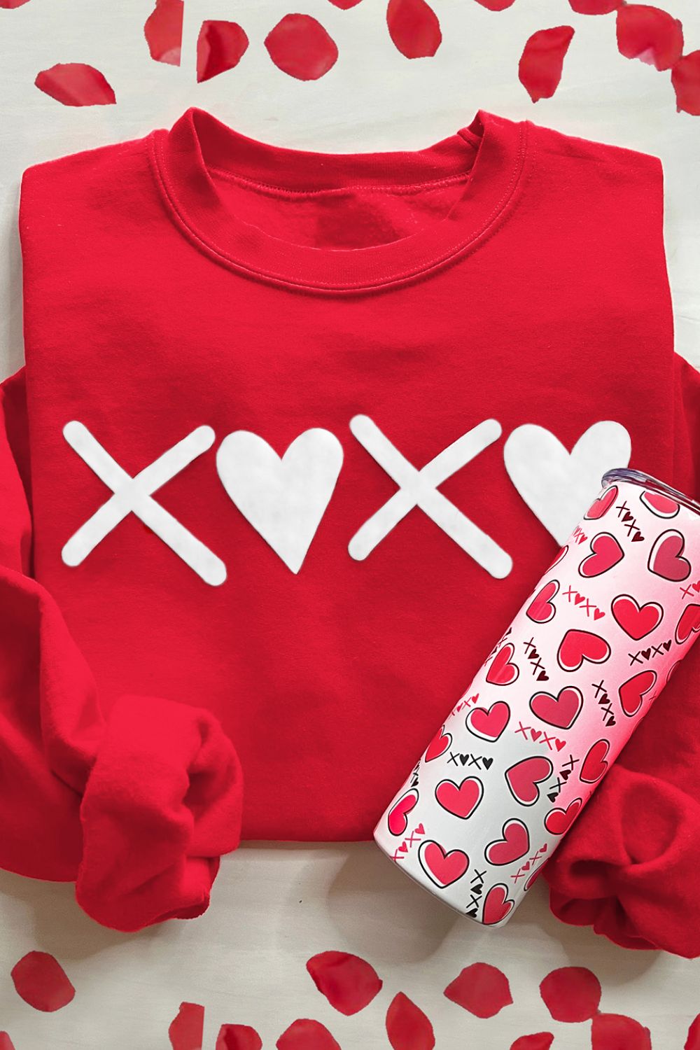 Online Exclusive: Valentine’s Day XOXO Round Neck Drop Shoulder Sweatshirt