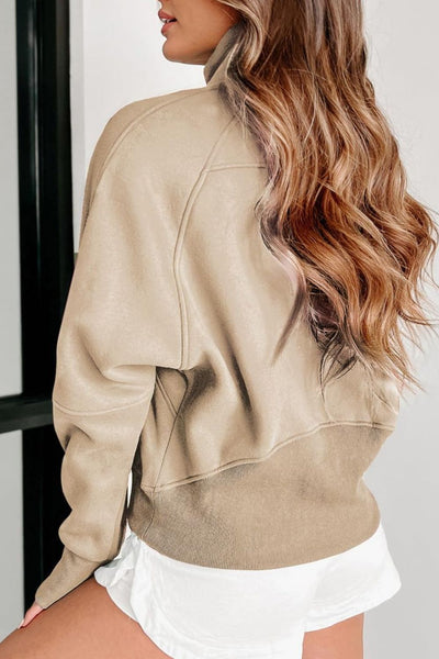 Online Exclusive: Half Zip Long Sleeve Sweatshirt